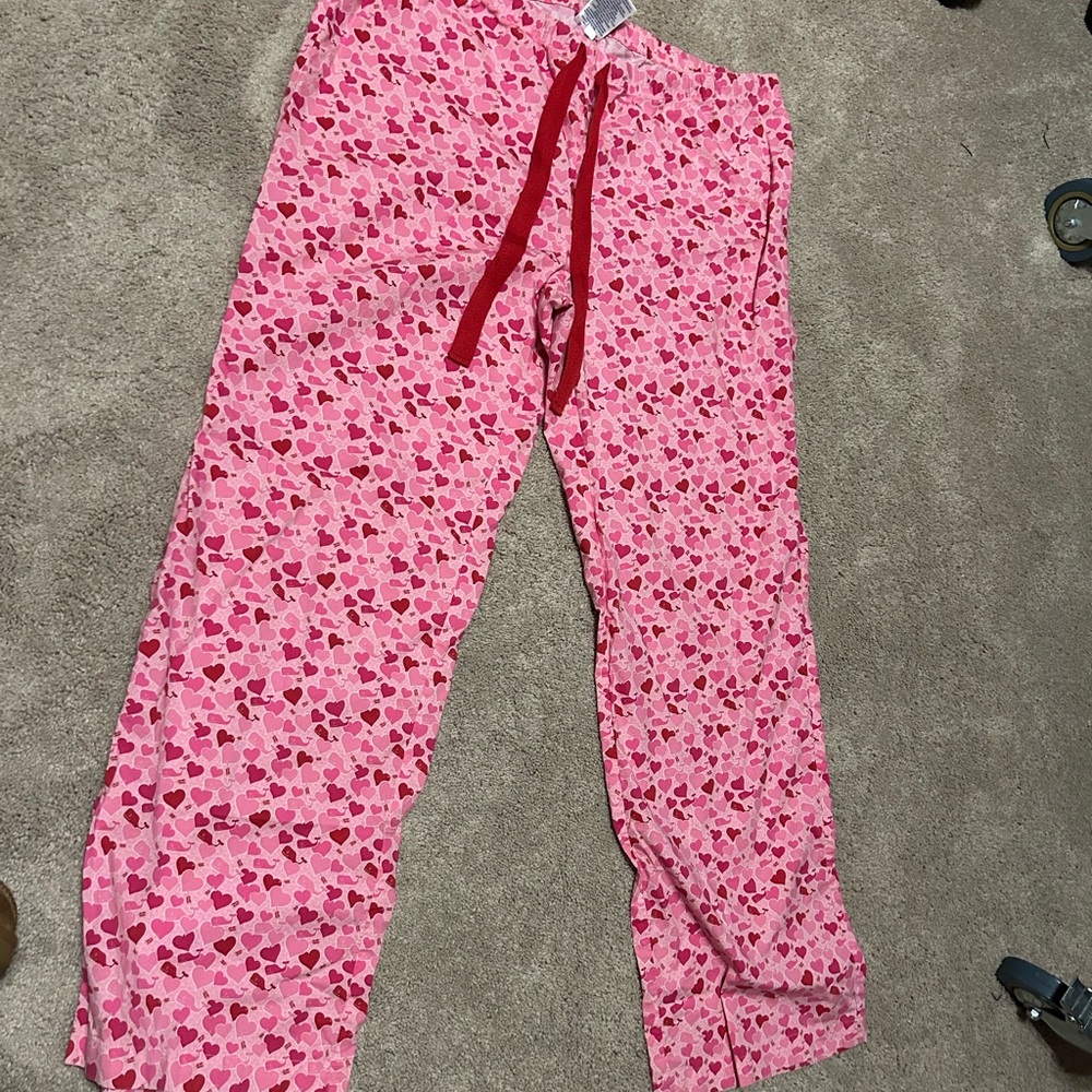 Pink Heart Kids Pajama Pants